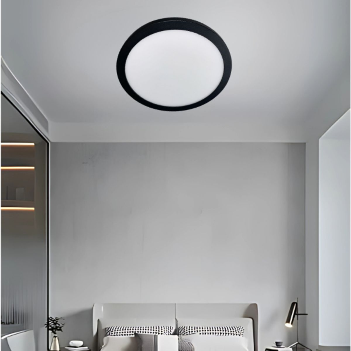 GZ LIGHTING - Panel Led Red.Slim 24W Luz Fría Negro