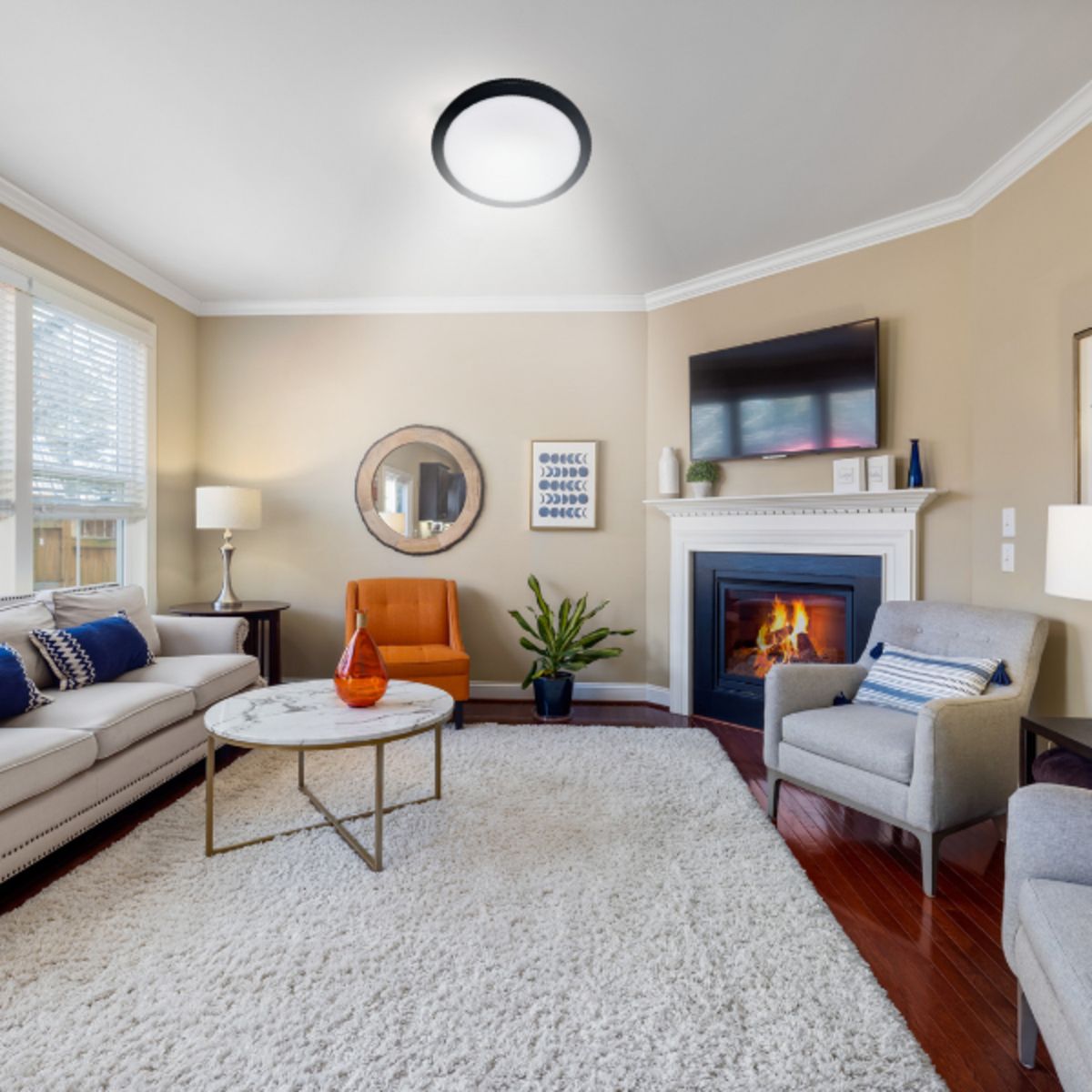 GZ LIGHTING - Panel Led Red.Slim 18W Luz Cálida Negro