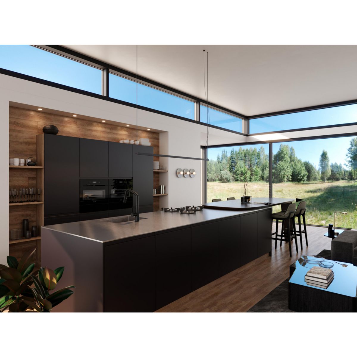 PFISTER - Mezcladora Monocomando Asari Negro Mate