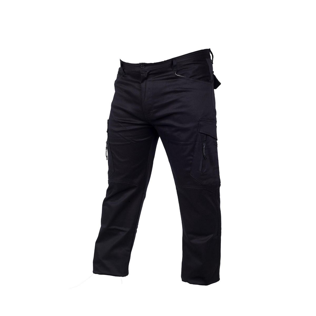  - Pantalon Drill Elastico Negro Tala M