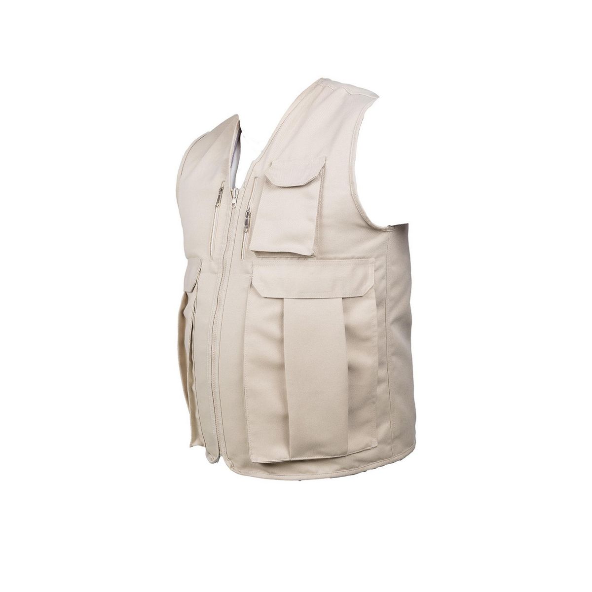  - Chaleco Multicierre Beige Talla M