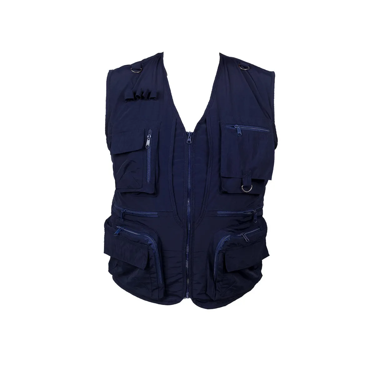  - Chaleco Multibolsillos Azul Talla M