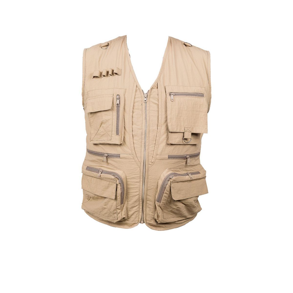  - Chaleco Multibolsillos Beige Talla XL