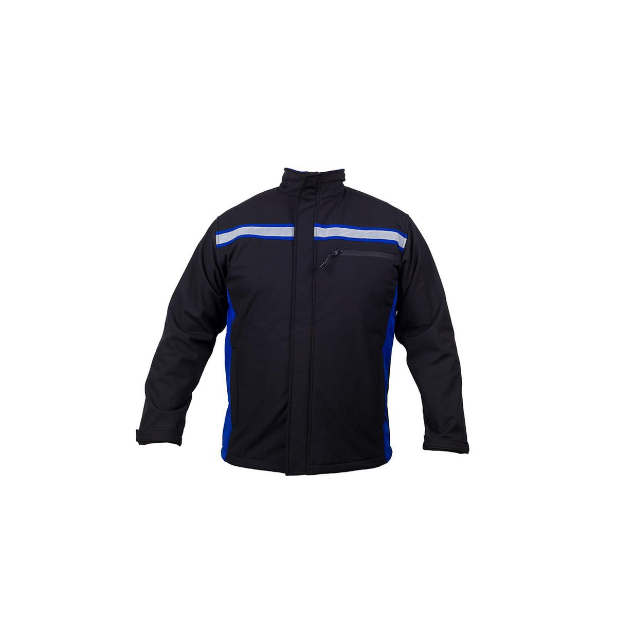  - Casaca Softshell Azul Negro Cinta 3M Talla XL