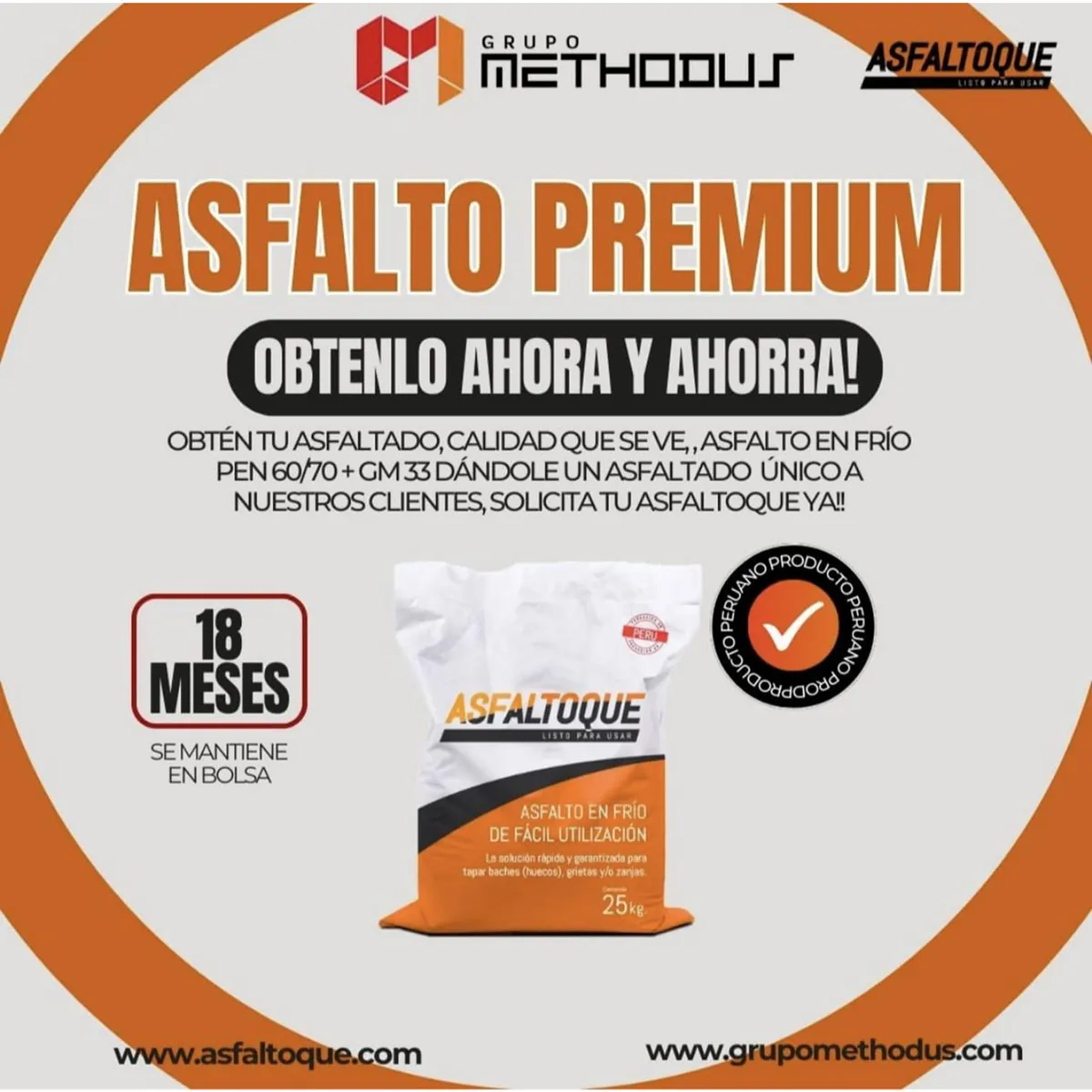  - Asfalto en Frío Permanente 25Kg