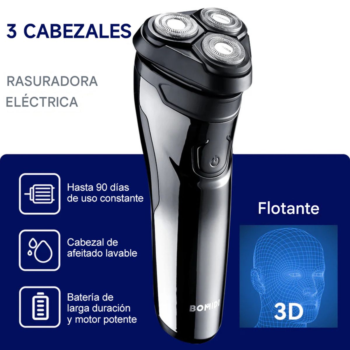  - Afeitadora Eléctrica Bomidi M3