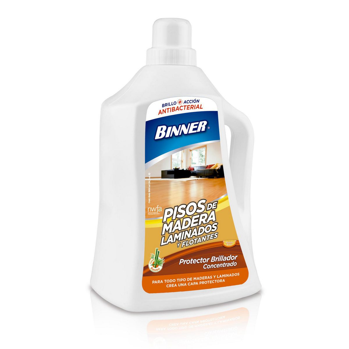 BINNER - Protector Concentrado para Pisos de Madera y Laminado 1900 ml