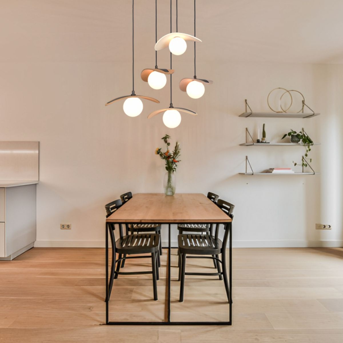 ILUMA - Lámpara Colgante Florencia 5 Luces G9 60W Multicolor