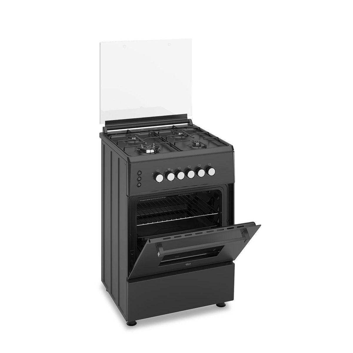 KLIMATIC - Cocina de Pie a Gas 4 Platos Negro Hainz