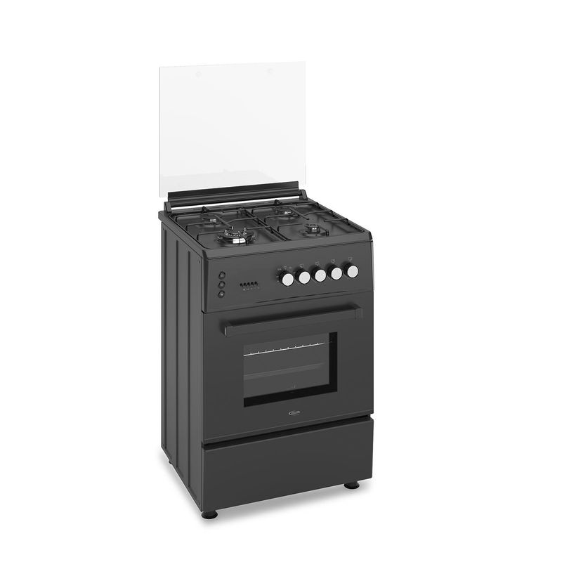 KLIMATIC - Cocina de Pie a Gas 4 Platos Negro Bayern