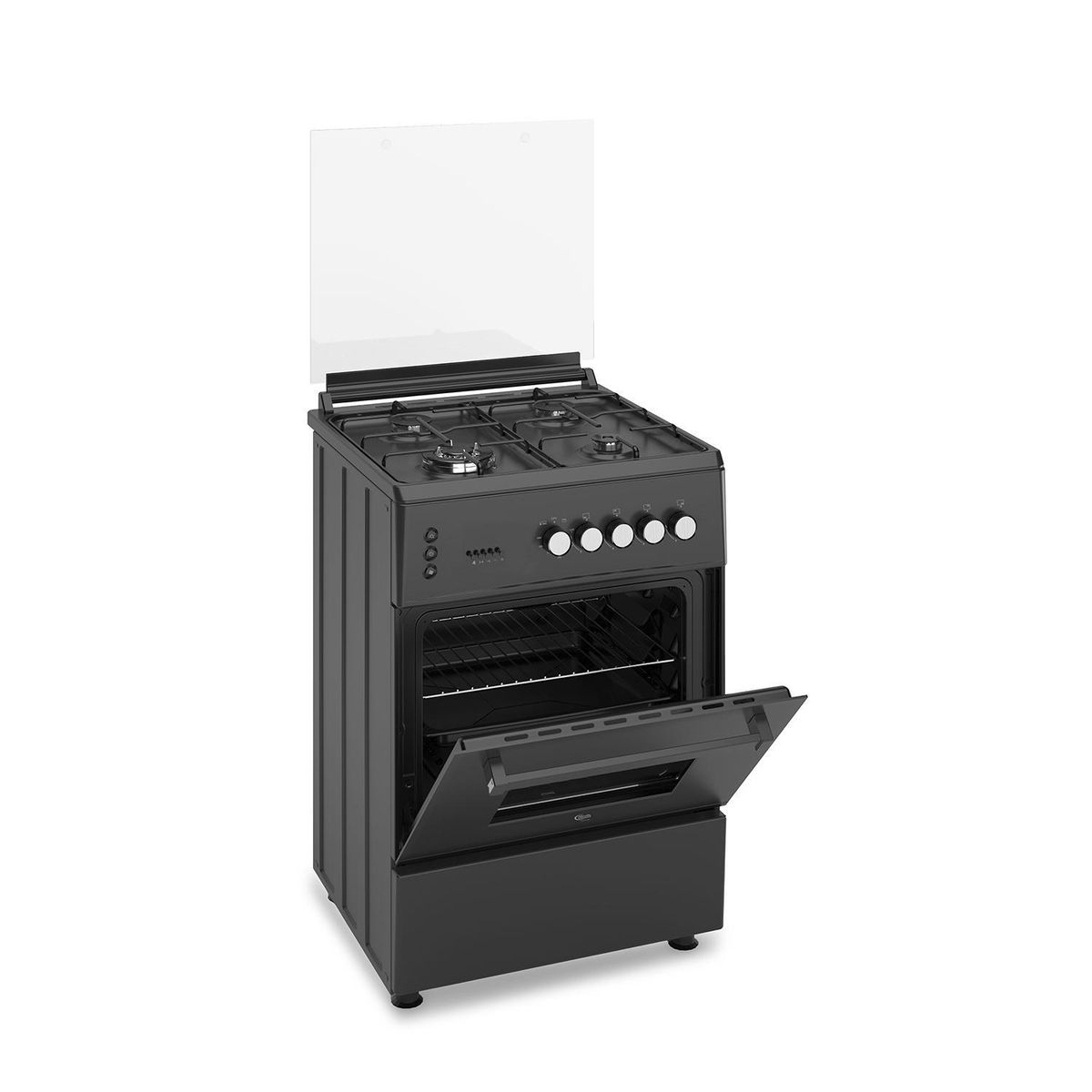 KLIMATIC - Cocina de Pie a Gas 4 Platos Negro Bayern