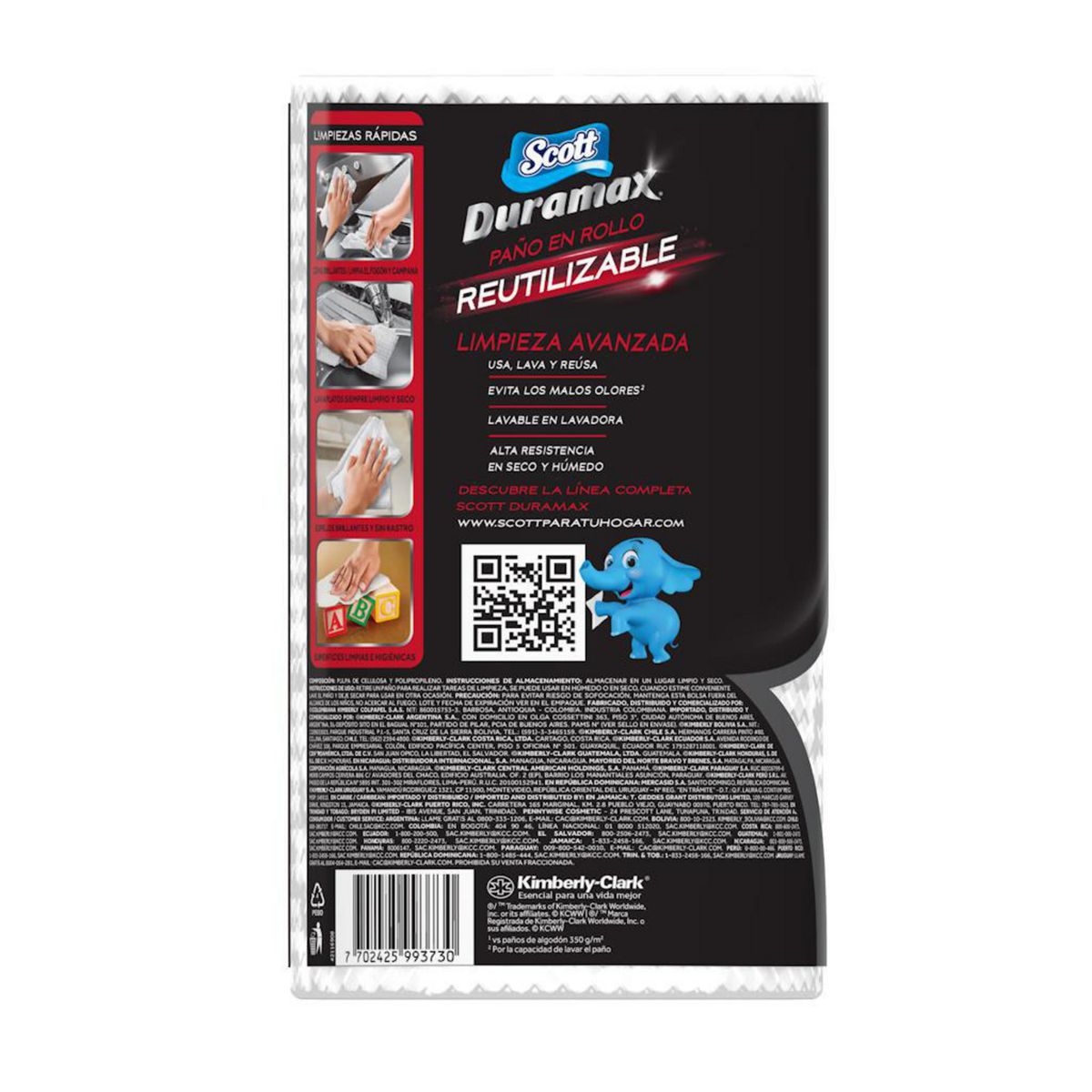 SCOTT - Papel Toalla Reutilizable Scott Duramax