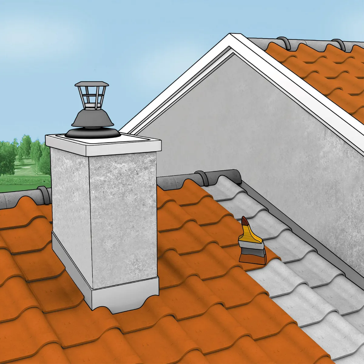 SIKA - Sika SikaFill Techo-3 Rojo Teja | Impermeabilizante para techos y terrazas 4 L