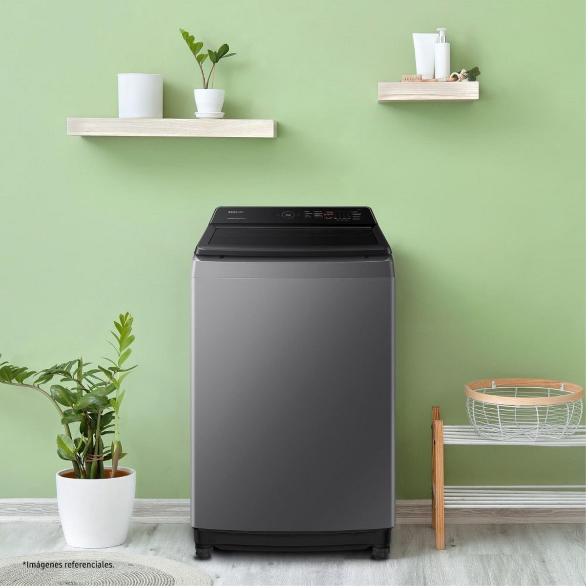 SAMSUNG - Lavadora Carga Superior 19 kg Gris WA19CG6441BDPE.