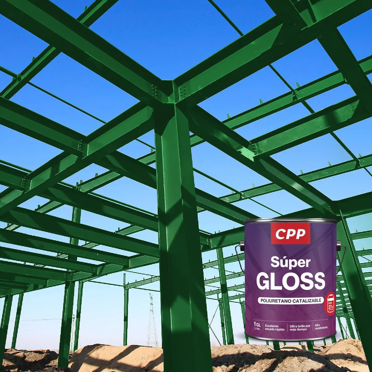 CPP - Esmalte Súper Gloss CPP Verde 1 GL