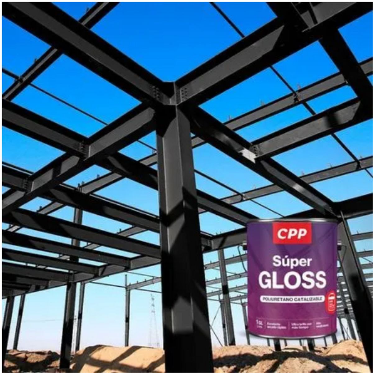 CPP - Esmalte CPP Super Gloss Negro Mate 1 GL