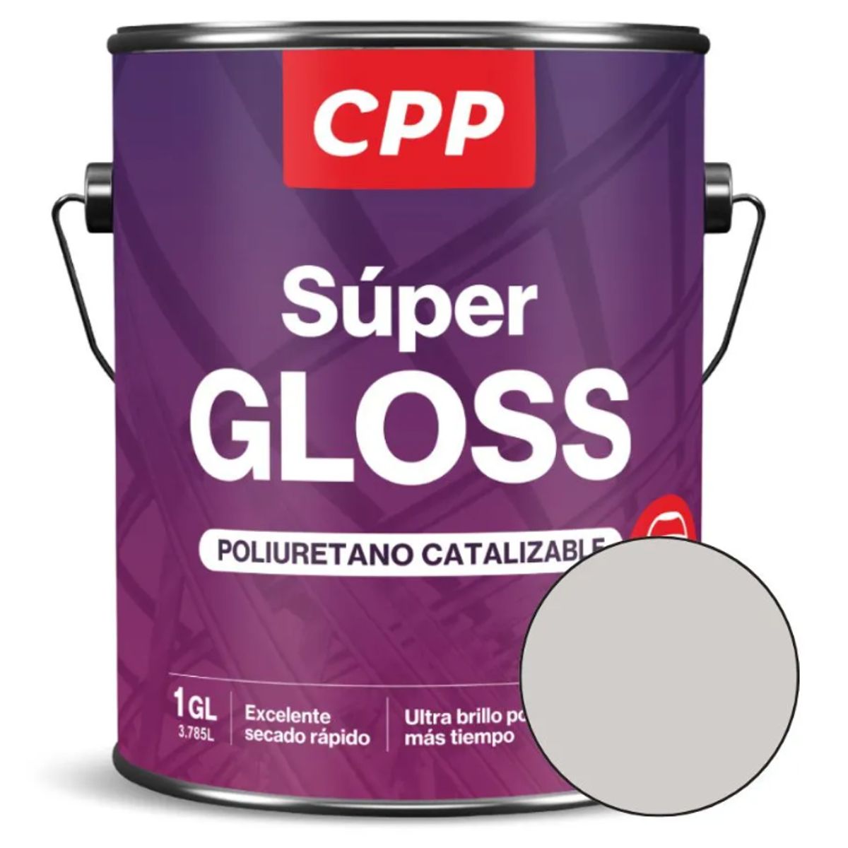 CPP - Esmalte Súper Gloss CPP Gris Claro 1 GL