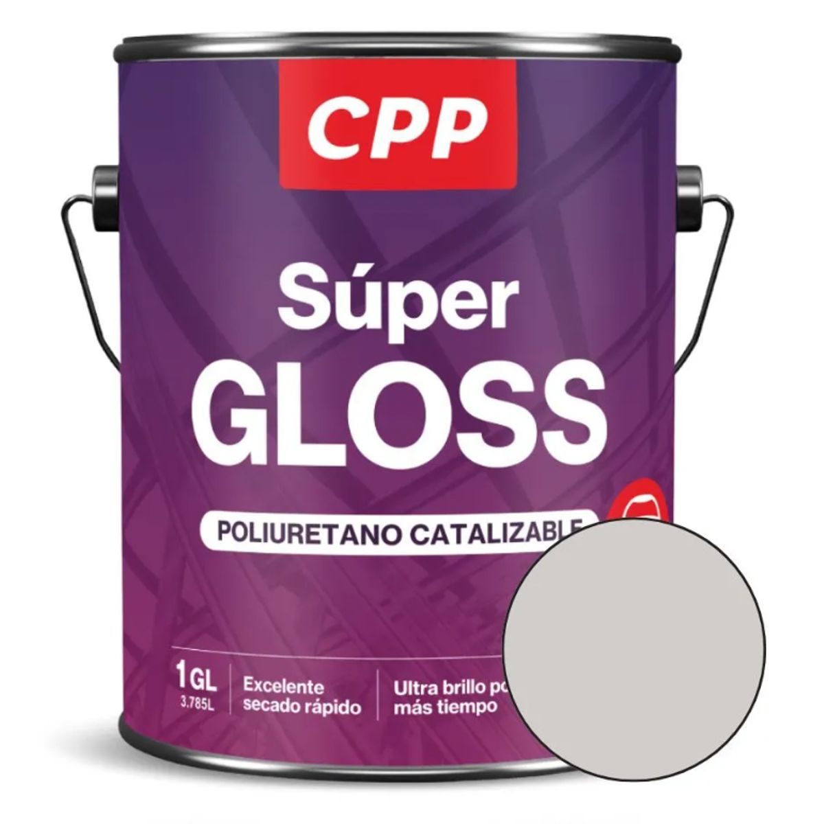 CPP - Esmalte Súper Gloss CPP Gris Claro 1 GL