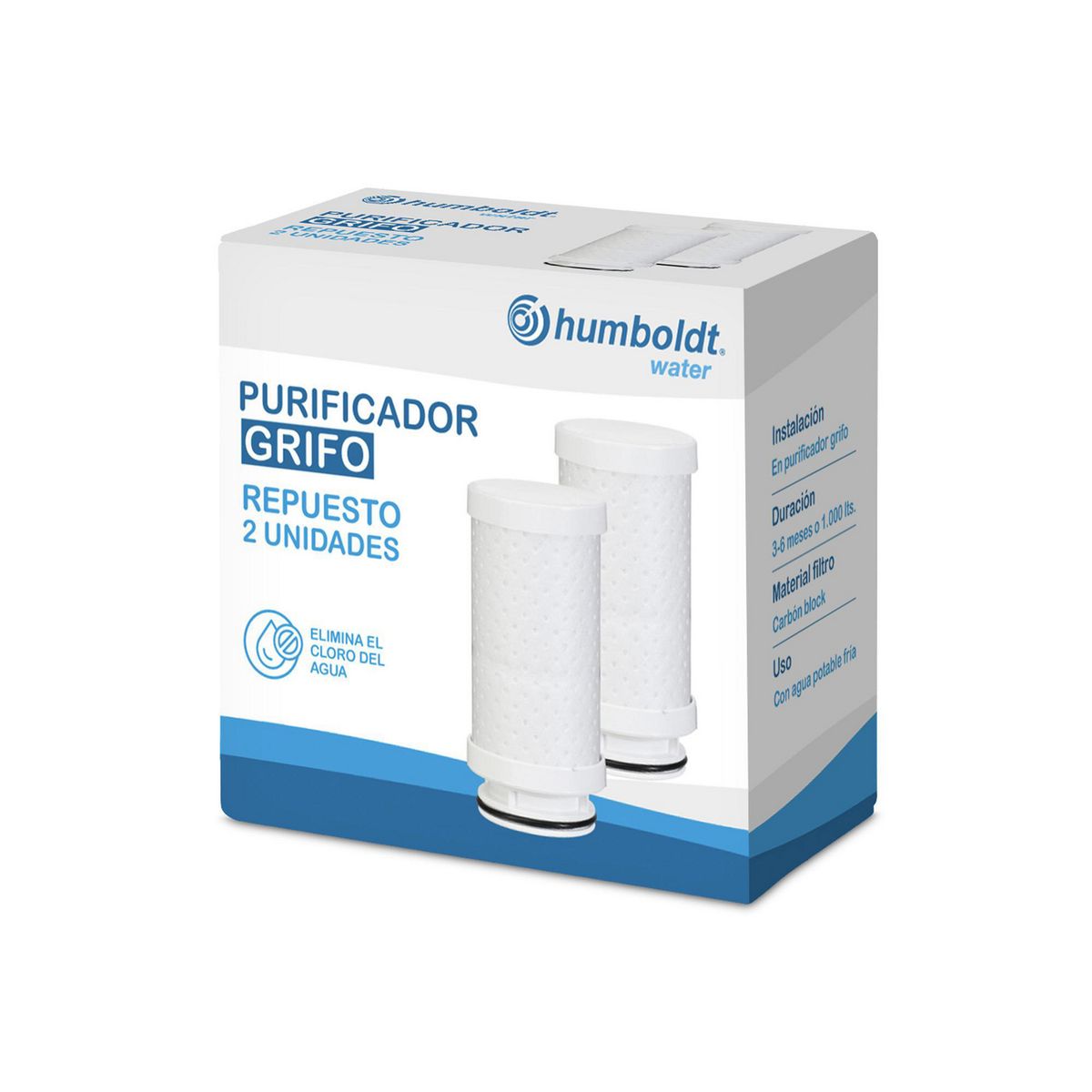 HUMBOLDT - Pack 2 Repuestos Purificador de Grifo Humboldt