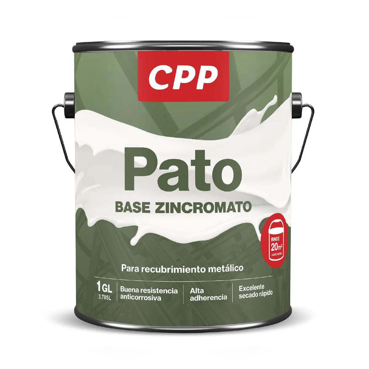 GENERICO - Esmalte CPP Pato Base Zincromato Verde 1 GL