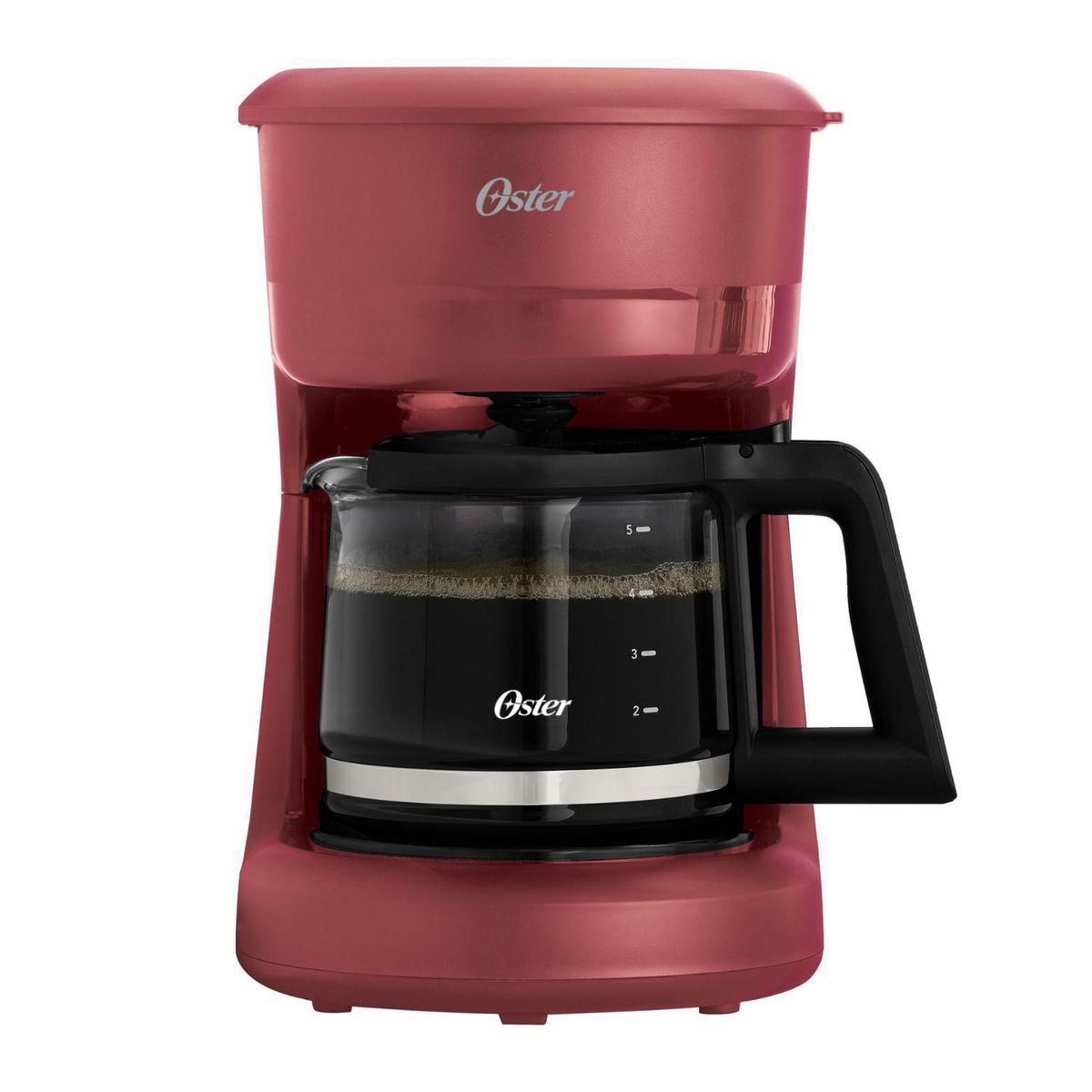 OSTER - Cafetera Eléctrica de Goteo 5 Tazas Roja