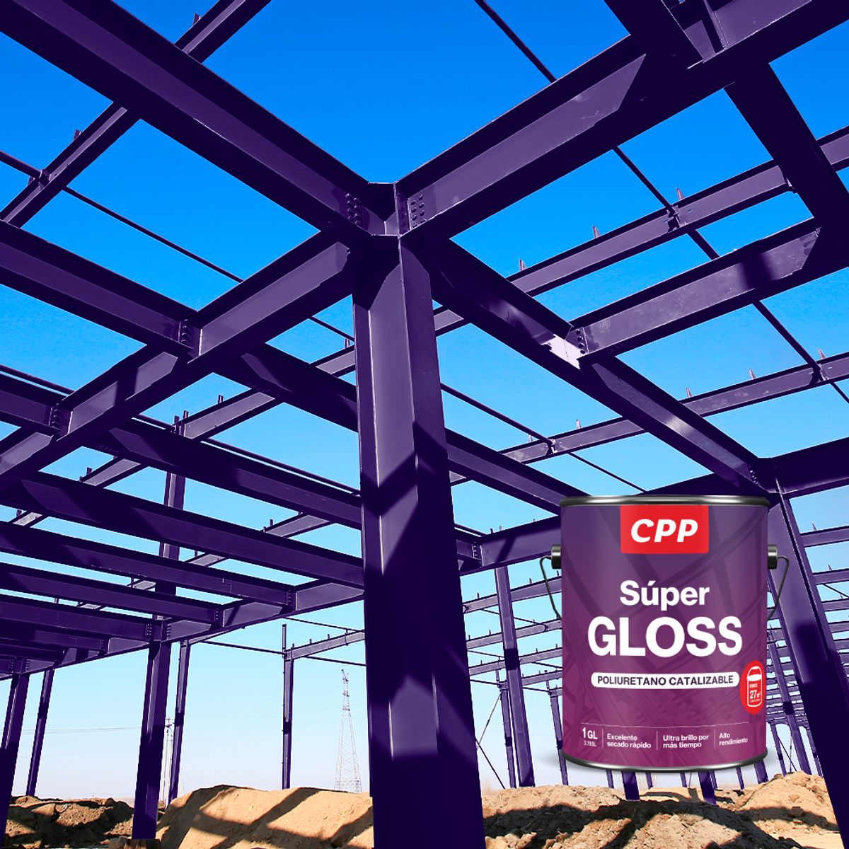 CPP - Esmalte Súper Gloss CPP Azul Ultramar 1 GL