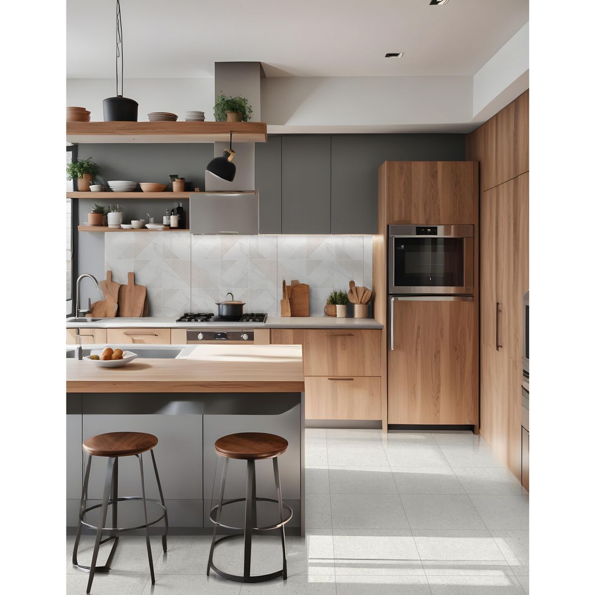 GALA - Piso Cerámico Rústico Blanco 46x46cm 1.90m2 Kai Blanco