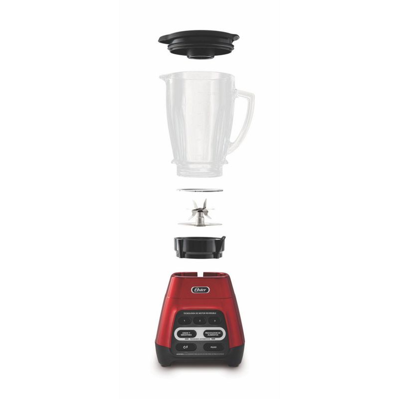 OSTER - Licuadora 1.5 Litros Roja con Vaso Blend N Go BLSTPYG1310RBG