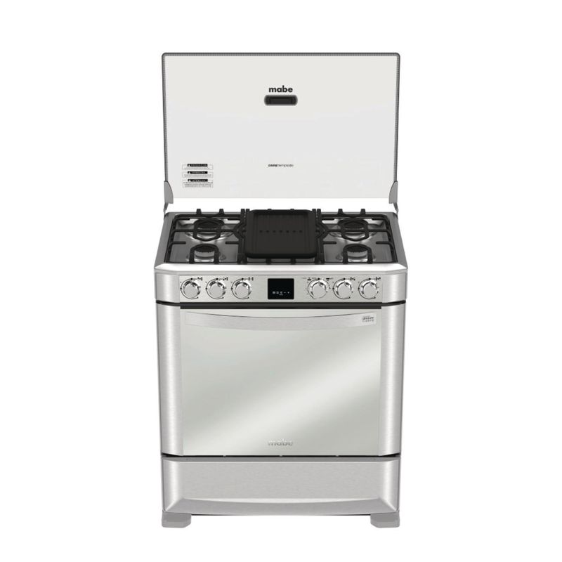 MABE - Cocina de Piso a Gas 5 Platos Inox CMP7670FX0