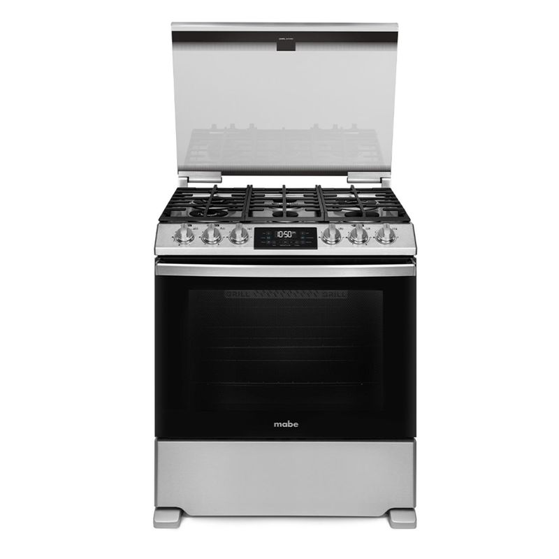 MABE - Cocina de Piso a Gas 6 Platos Inox EMH7614DATMSS0