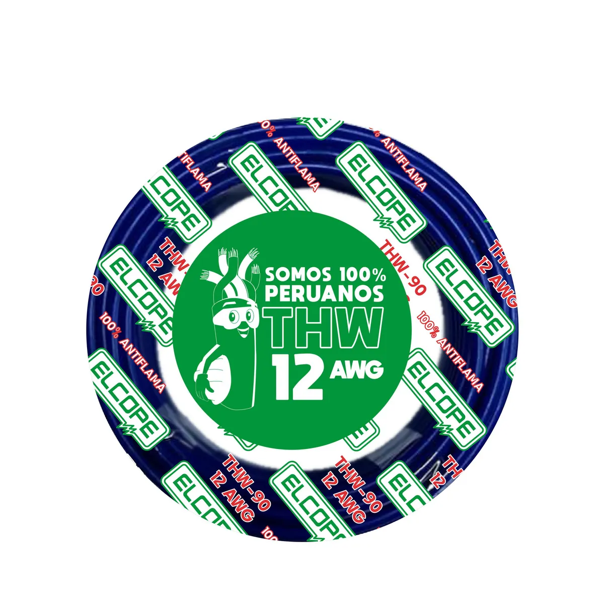 ELCOPE - Cable THW 12 AWG Azul R10