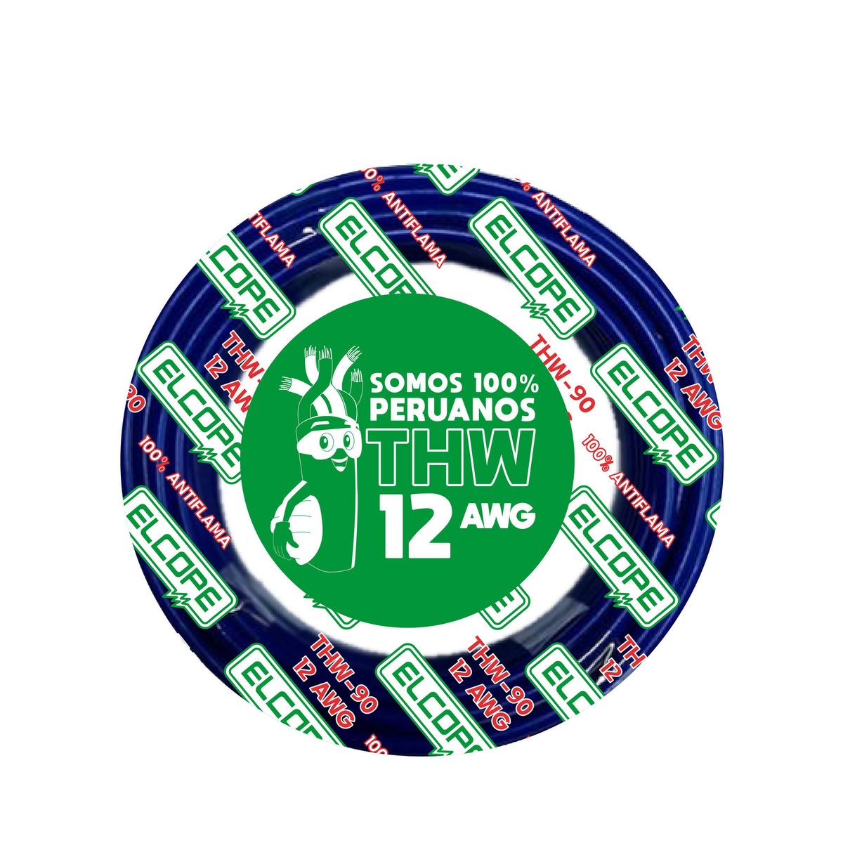 ELCOPE - Cable THW 12 AWG Azul R10
