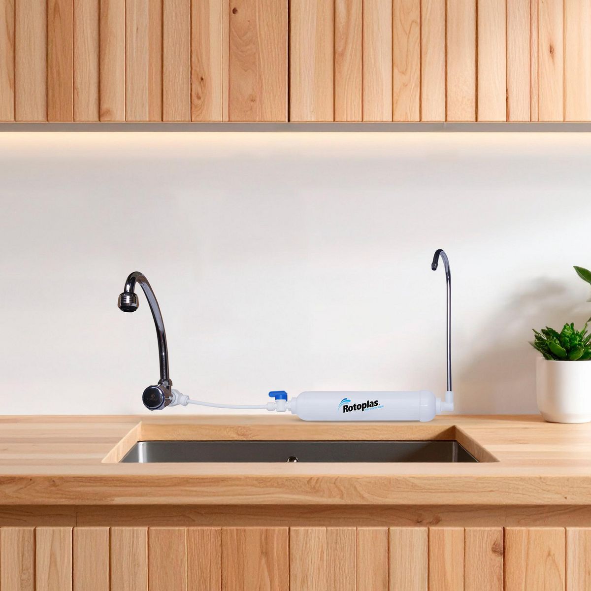 ROTOPLAS - Purificador de Agua Lite Sobre Lavadero Rotoplas