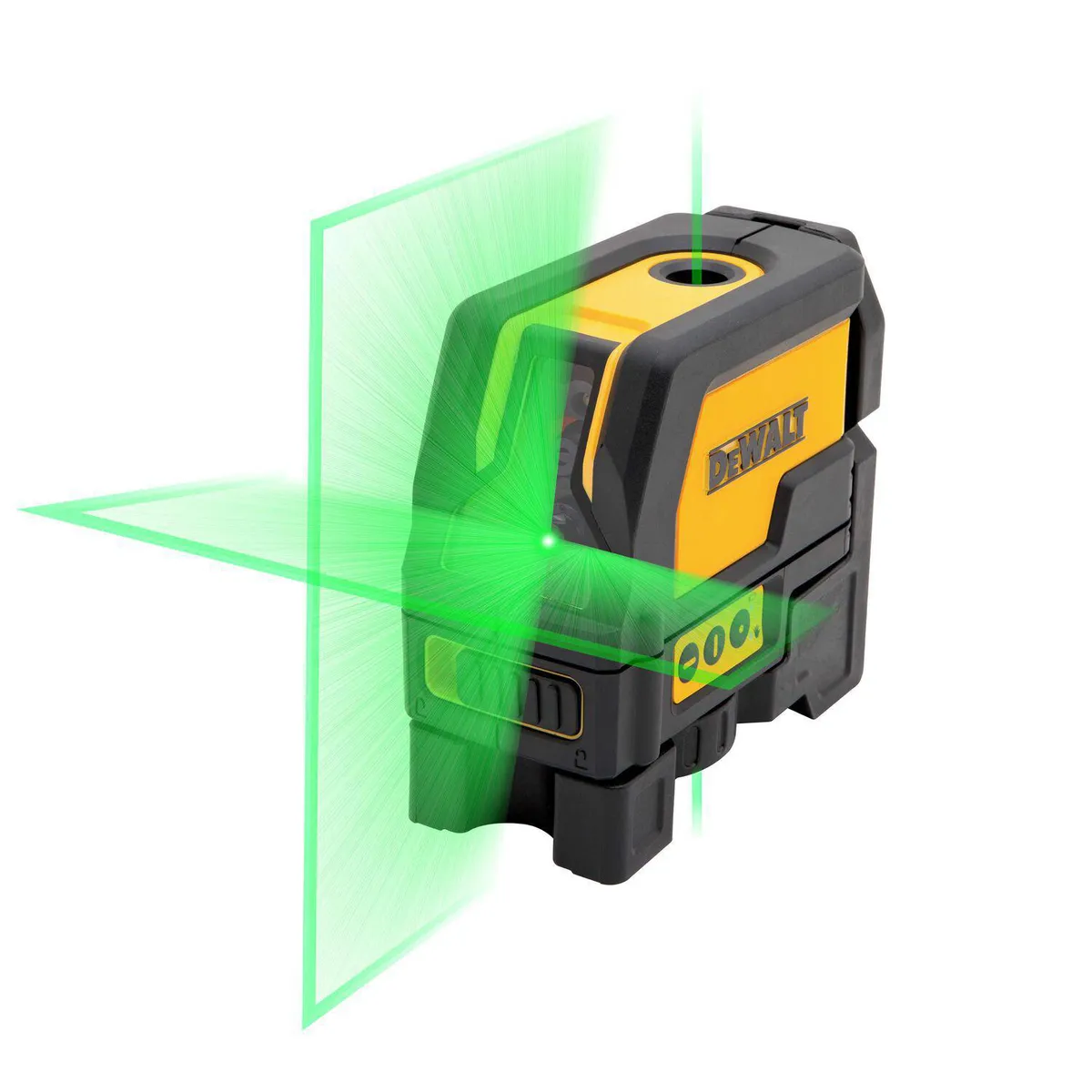 DEWALT - Nivel Láser Autonivelante de 2 Líneas Cruzadas y Punto de Plomada Luz Verde DW0822CG DeWALT