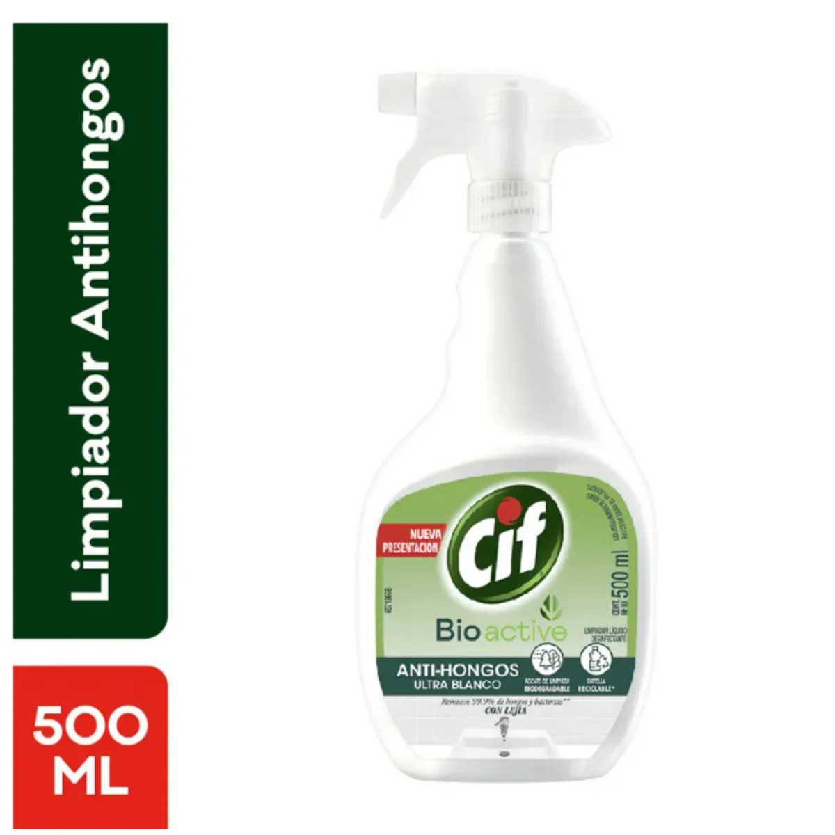 CIF - Limpiador Antihongos Ultra Blanco 500 ML