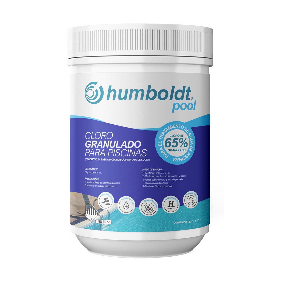 HUMBOLDT - Cloro Granulado Humboldt 1kg Granulado Frasco