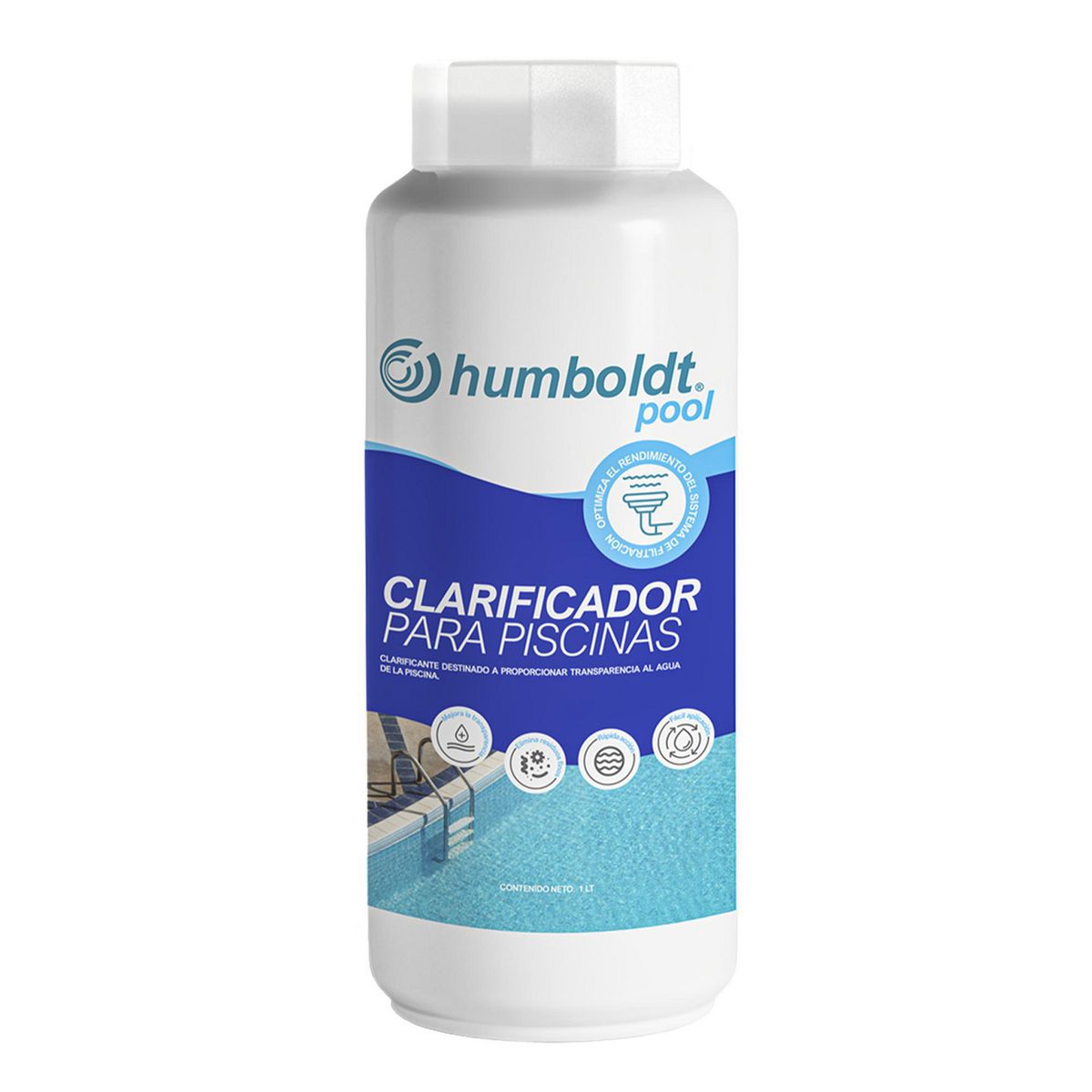 Clarificador de Piscina Humboldt 1lt Líquido Botella, marca HUMBOLDT - Foto Principal