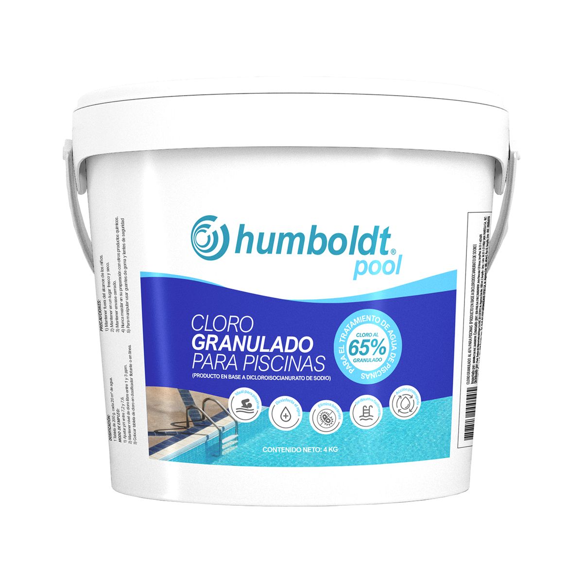 Cloro Granulado Humboldt 4kg Granulado Frasco, marca HUMBOLDT - Foto Principal