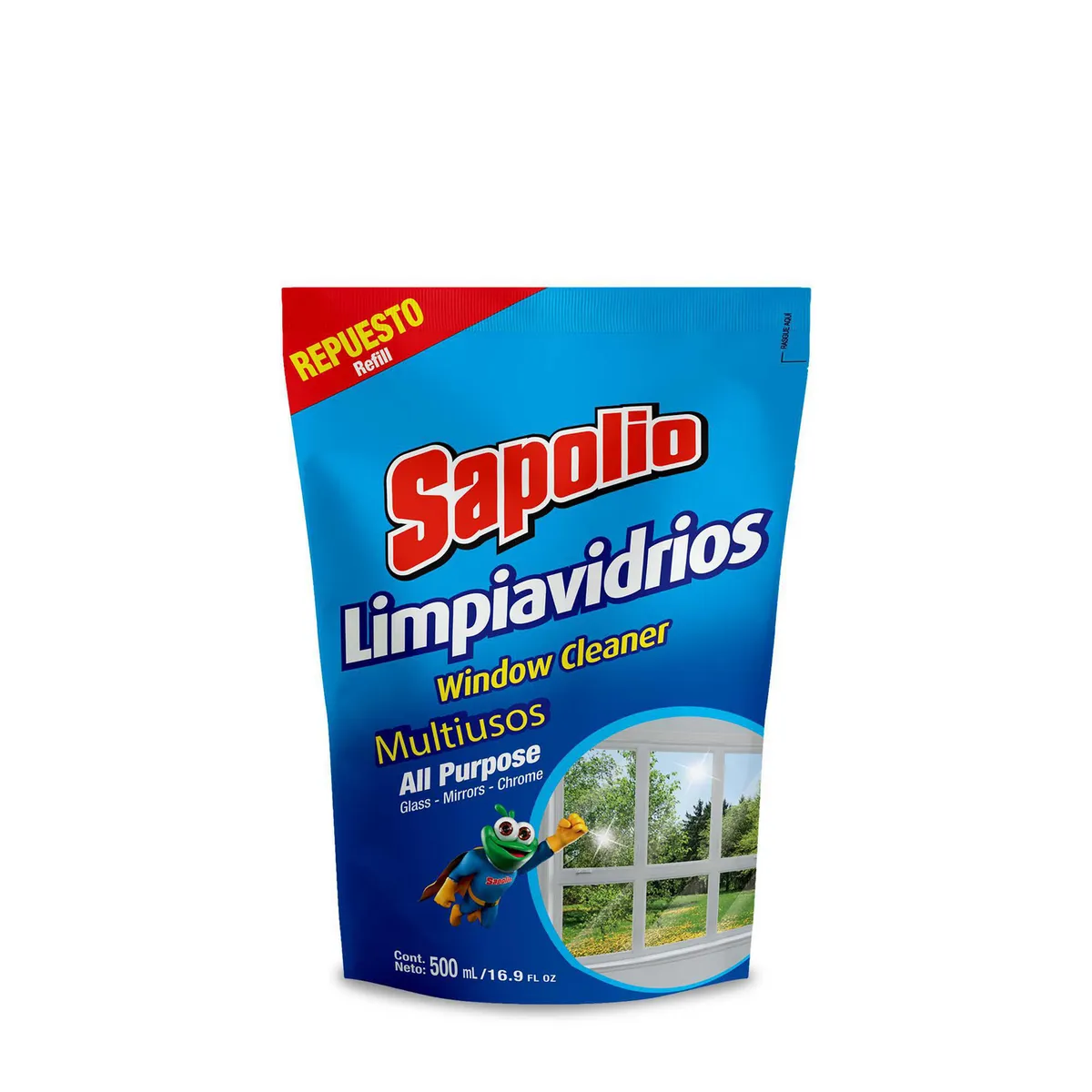 SAPOLIO - Limpiavidrios Sapolio Repuesto 500ml