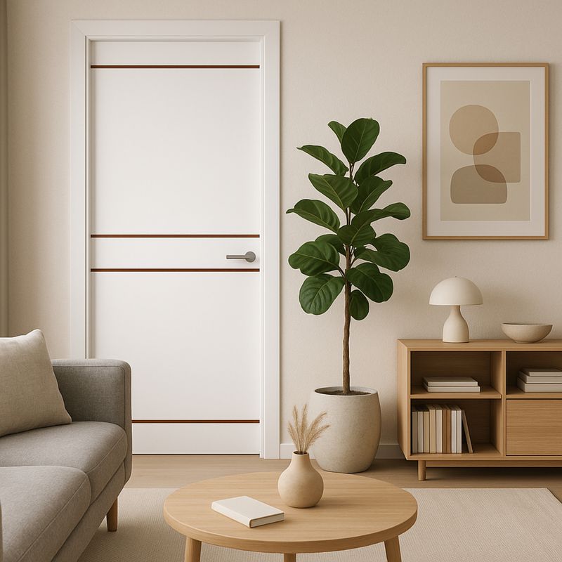 PAMA - Puerta Interior HDF Miota Blanca 40x750x2070mm