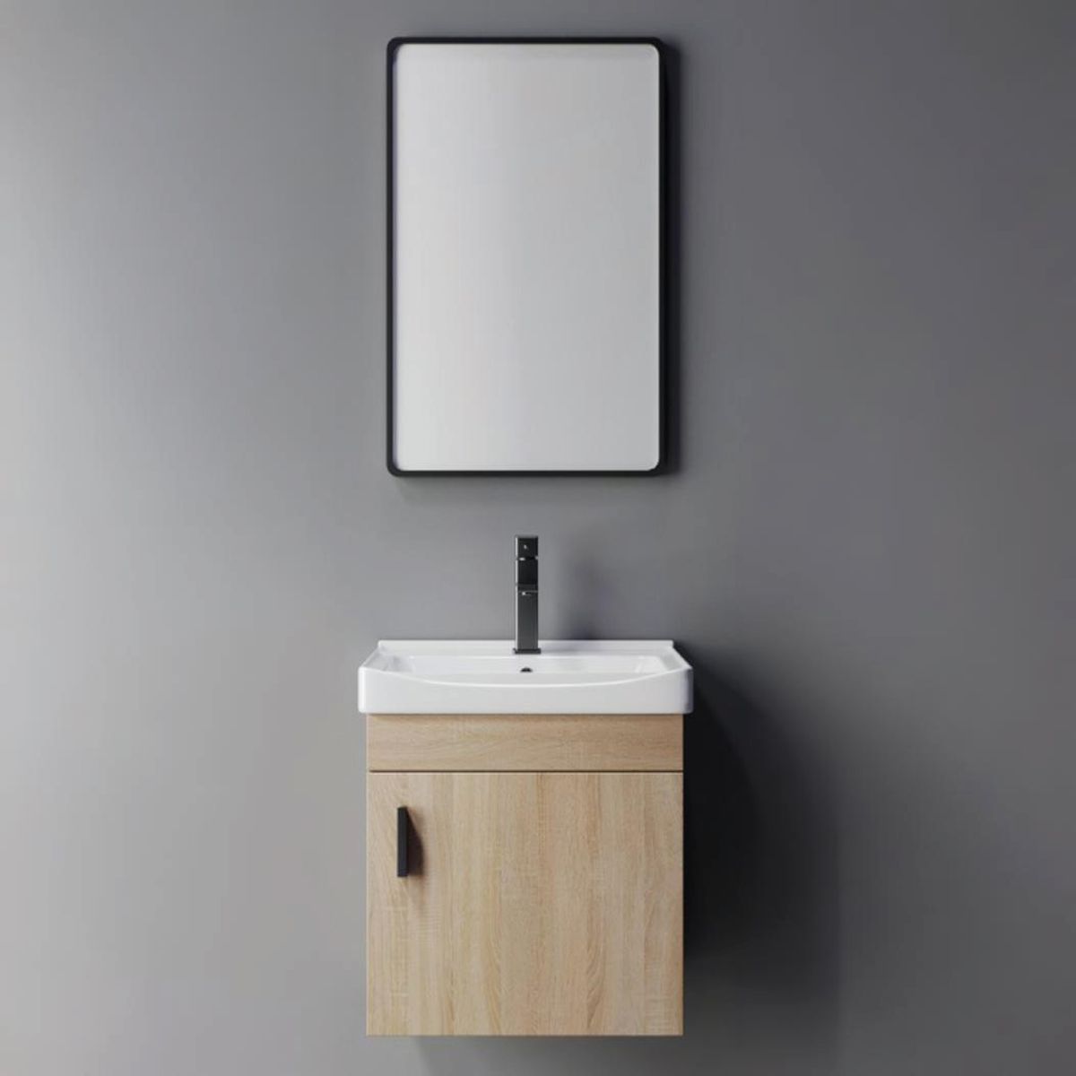 RECIPLAC - Vanitorio con Espejo Dalia Estándar Blanco 66 x 42 x 50