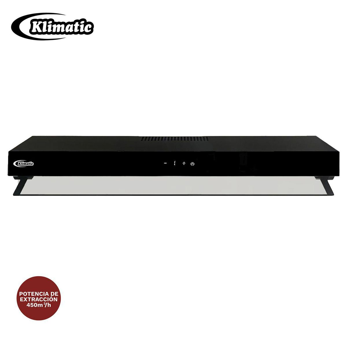 Klimatic - Campana Lineal Harleem Vertical 90 cm Negro