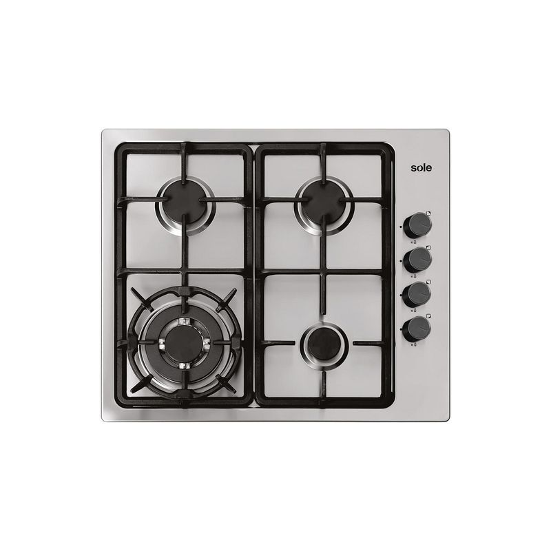 SOLE - Encimera a Gas 4 Platos Inoxidable 3120SOLCO036V2