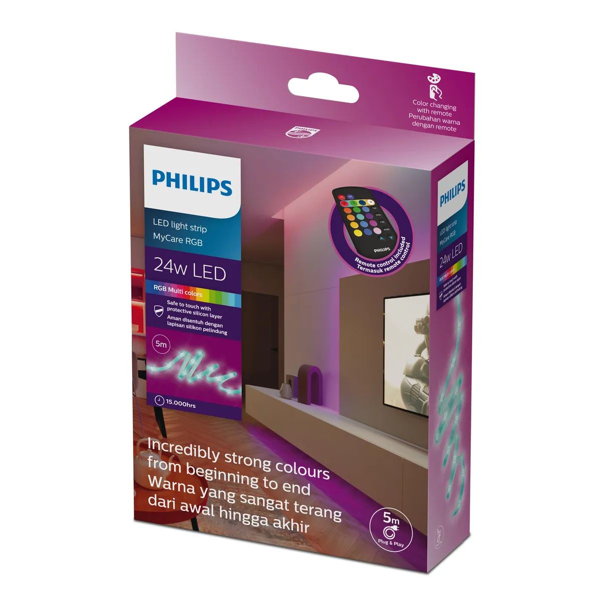 PHILIPS - Tira LED Philips 5 m RGB