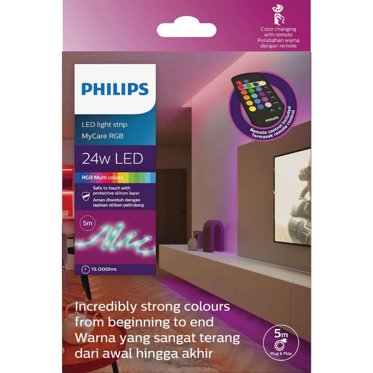 PHILIPS - Tira LED Philips 5 m RGB