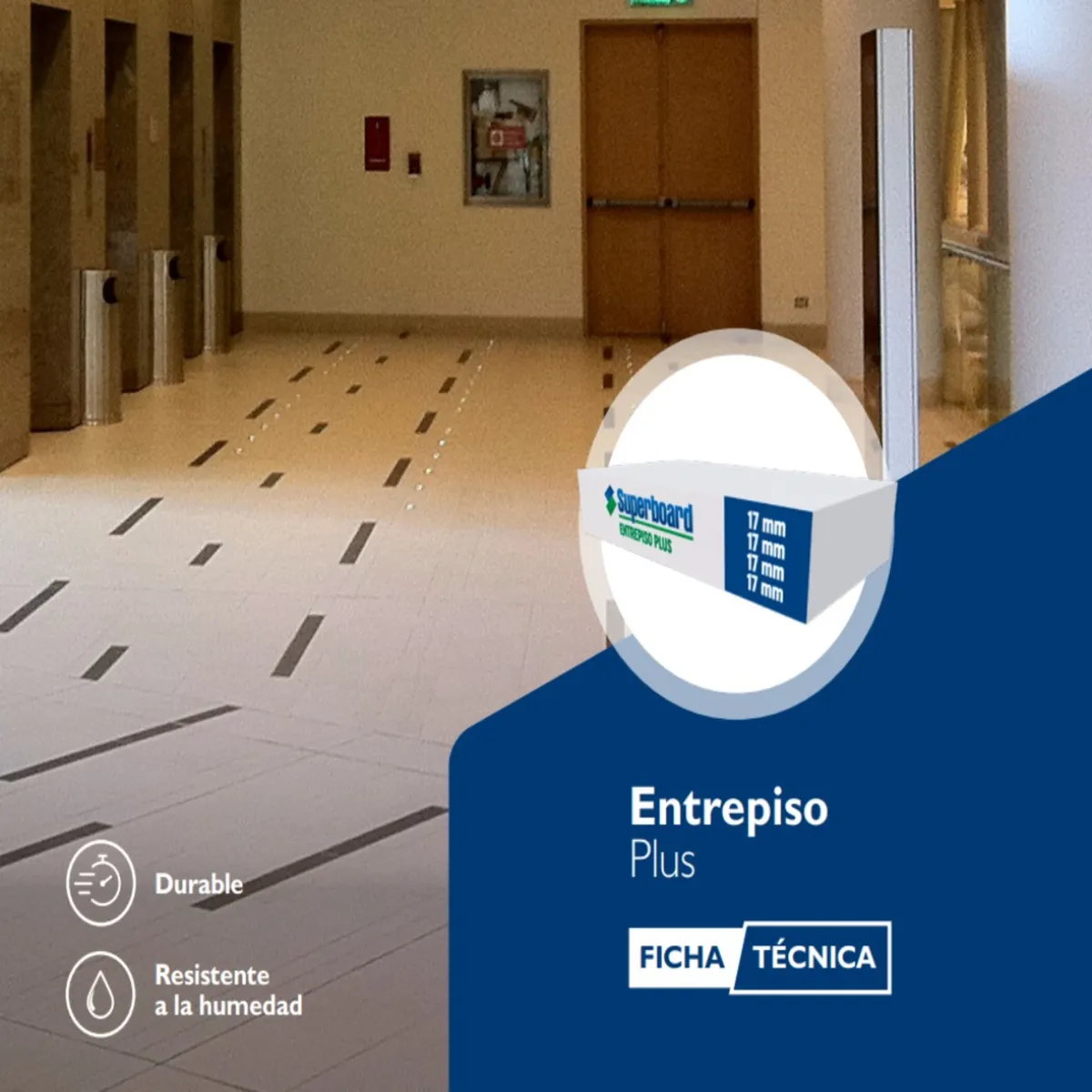  - Plancha Fibrocemento Superboard 122x244cm 17mm