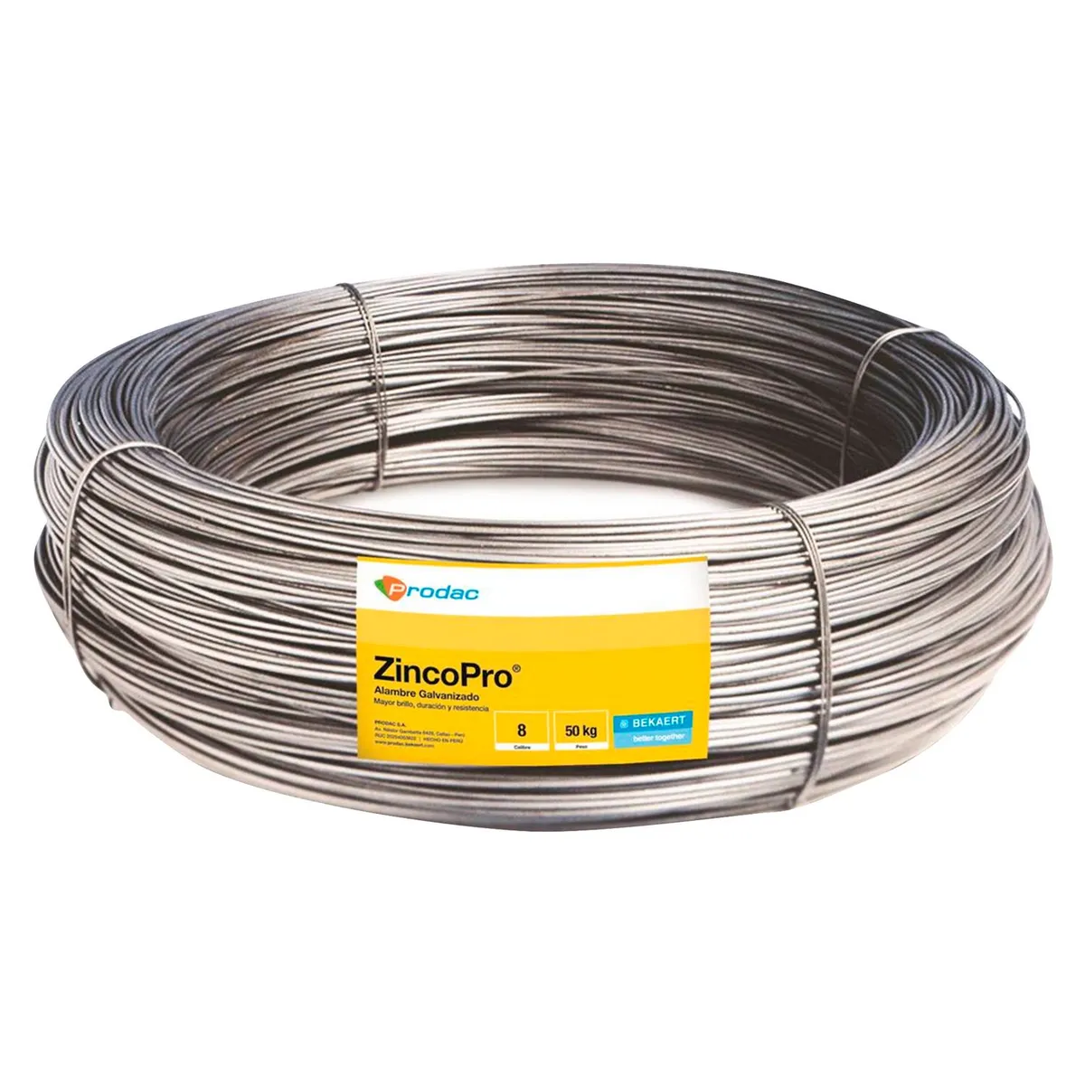 PRODAC - Alambre Galvanizado Nº 14 y 0.2 cm diám. x 1kg