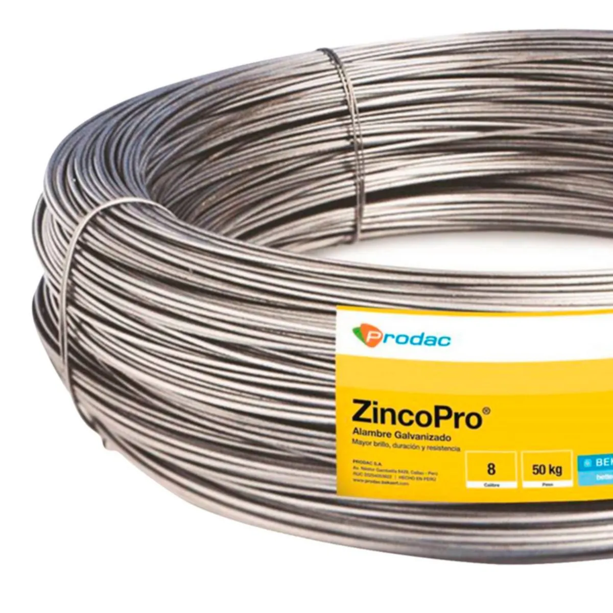 PRODAC - Alambre Galvanizado Nº 14 y 0.2 cm diám. x 1kg