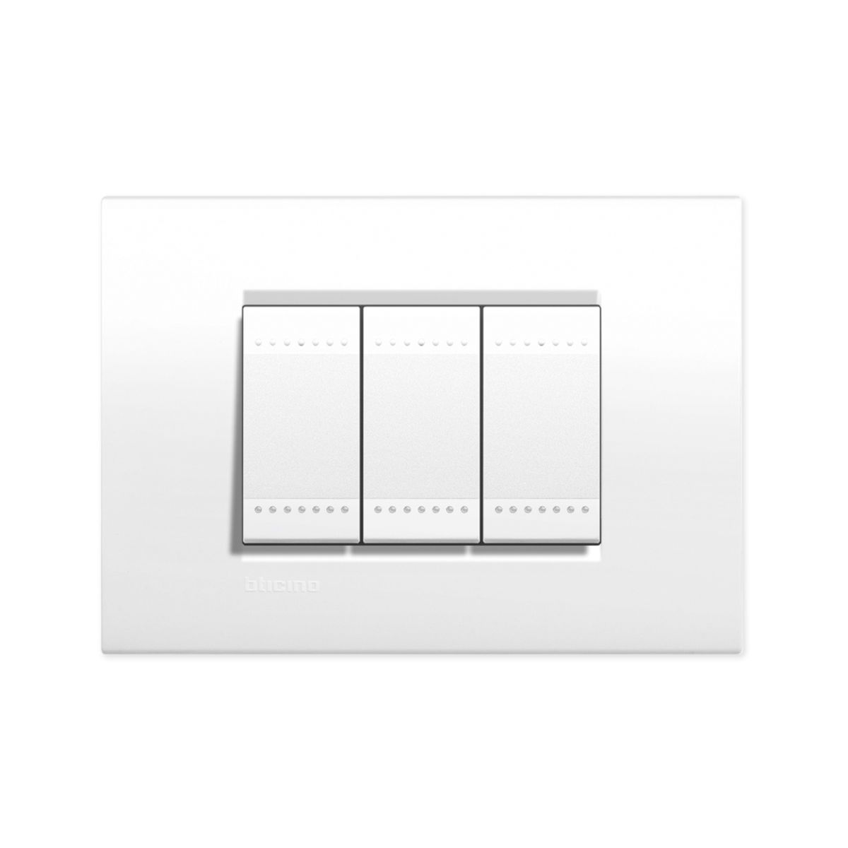BTICINO - Interruptor Triple Blanco