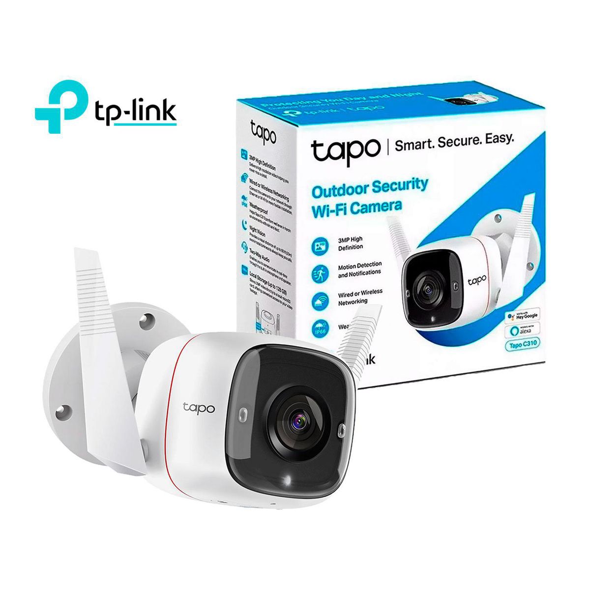 TP LINK - Cámara de Seguridad Tapo C310 3MP EXTERIOR TP-025